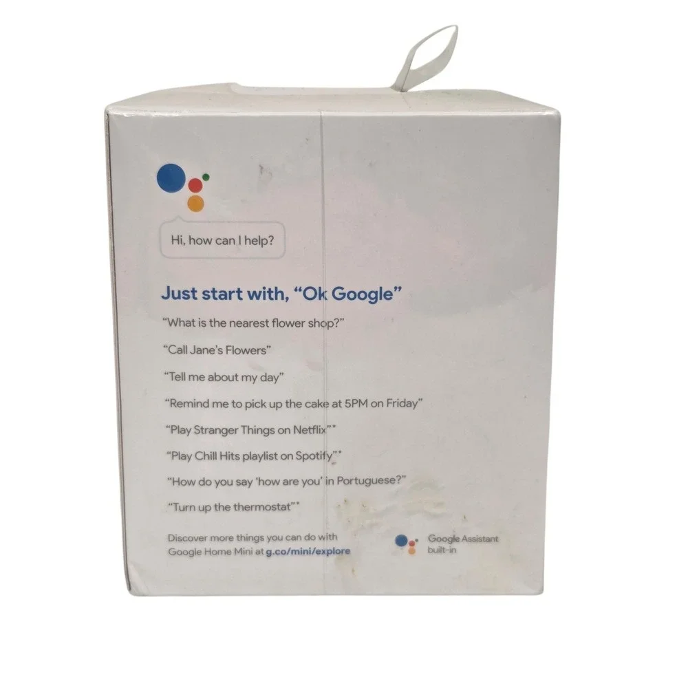 Google Home Mini 1st Gen Smart Speaker Coral GA00217 NIB NEW SEALED